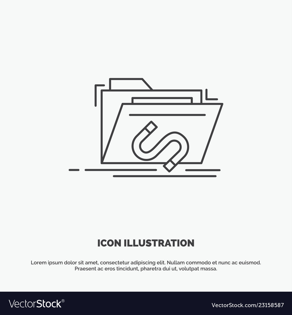 Backdoor exploit file internet software icon line vector image Backdoor exploit file internet software icon line