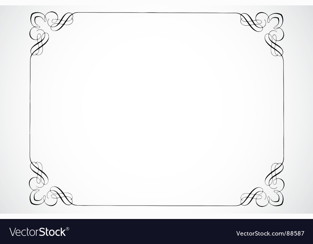 Certificate frame Royalty Free Vector Image VectorStock