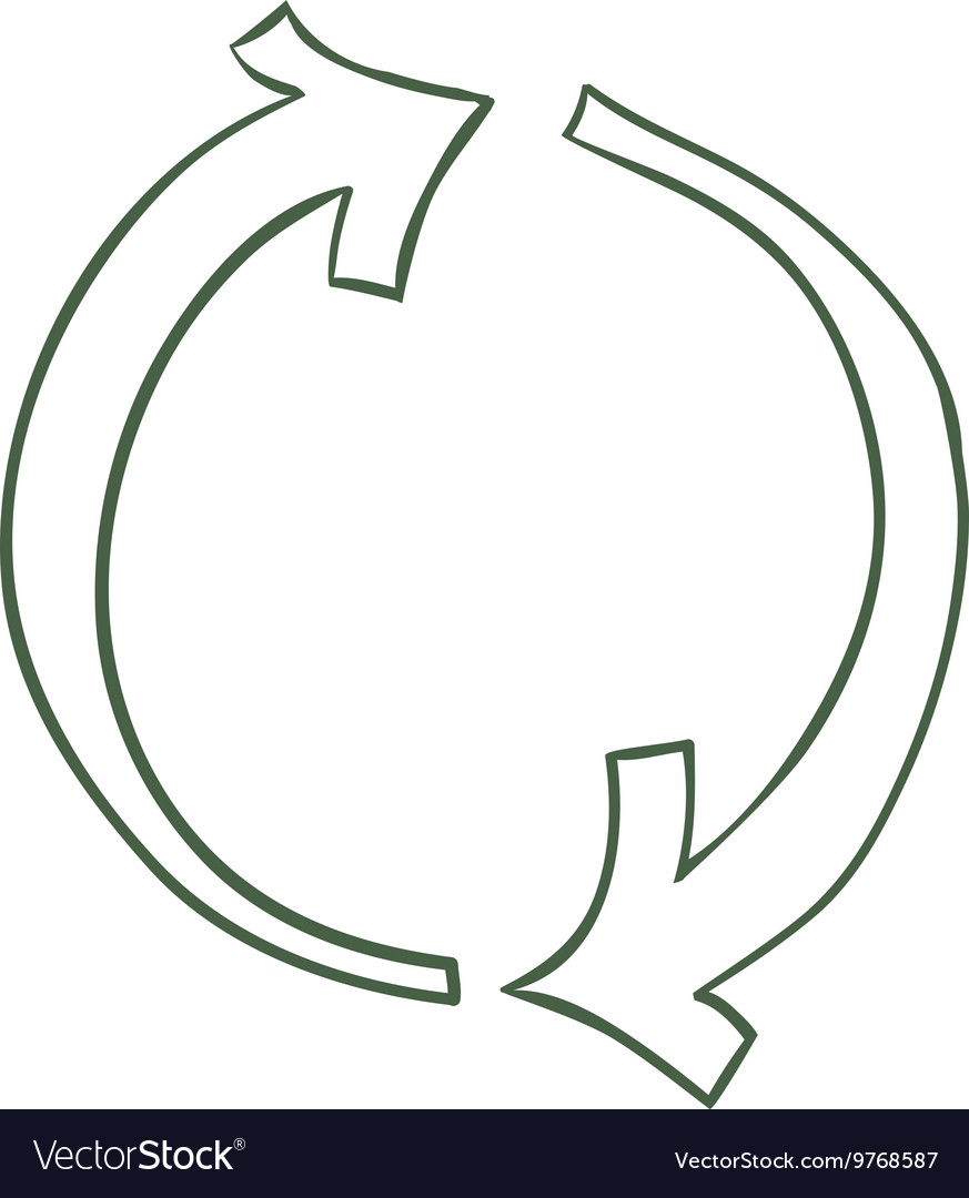 Directional Arrow Icon - Sketch Style