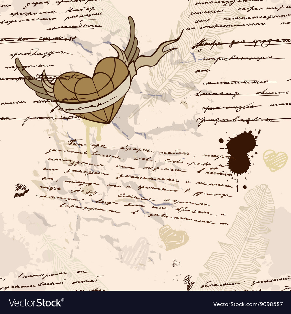 Grunge Handwriting Text Pattern