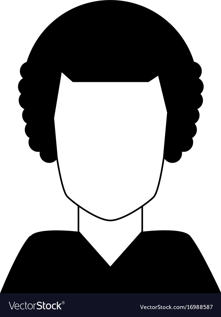 Man with afro portrait avatar icon image