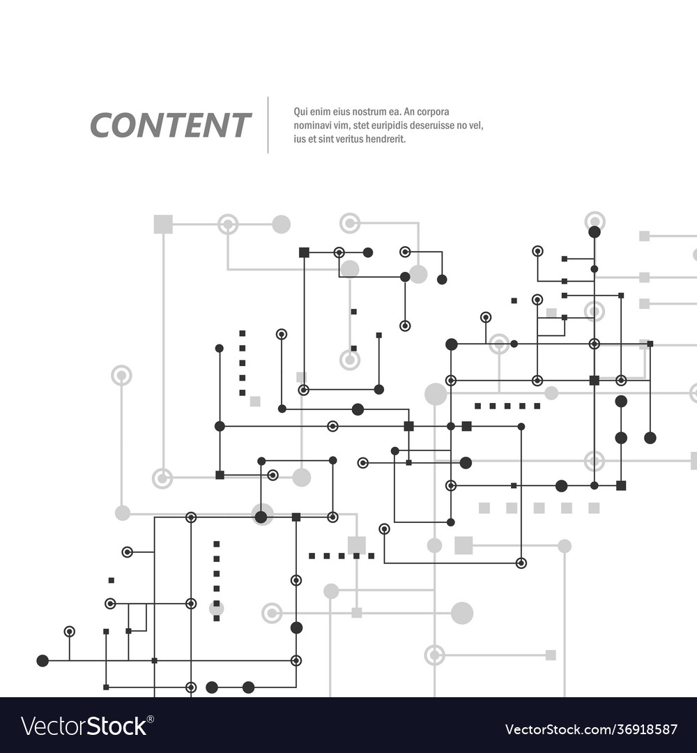 Network and connect lines dots technology