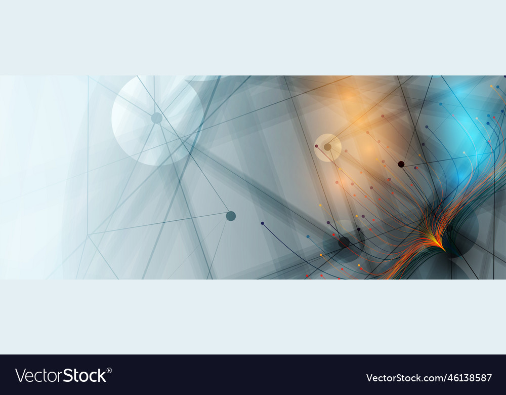 Neural network concept connected cells with links vector image Neural network concept connected cells with links