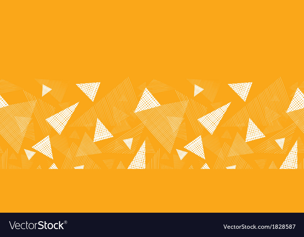 Yellow textured triangles horizontal border