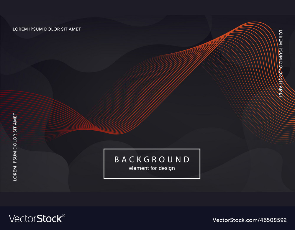 Abstract background wave element for design