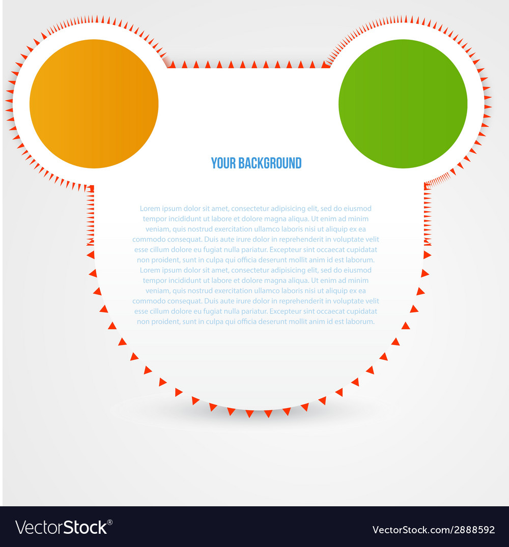 Abstract circles template object design