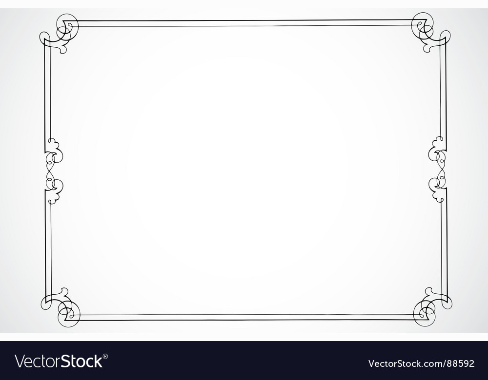 Certificate frame Royalty Free Vector Image VectorStock