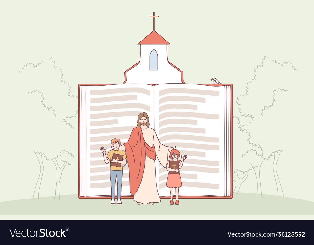 Christianity religion bible concept Royalty Free Vector