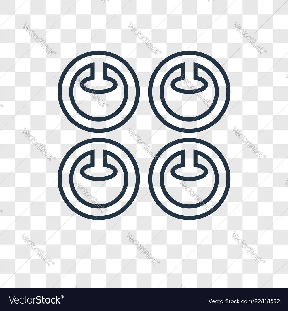 Commitment concept linear icon isolated vector image Commitment concept linear icon isolated