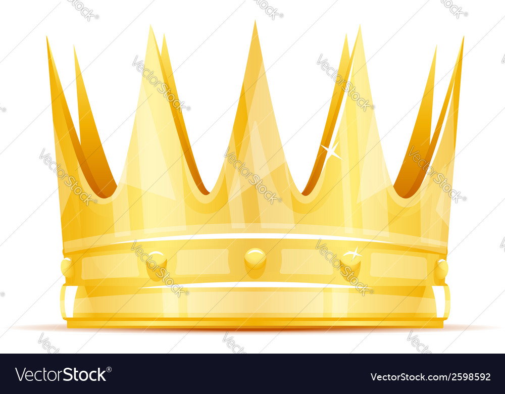 King crown Royalty Free Vector Image - VectorStock