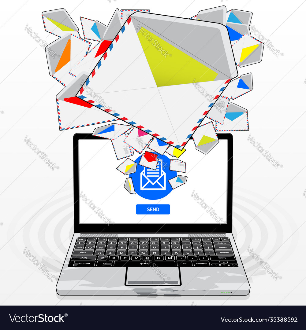 Laptop computer email streaming