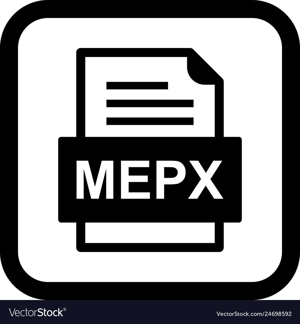 Mepx file document icon