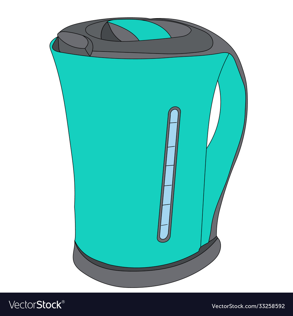 On a white background electric kettle icon