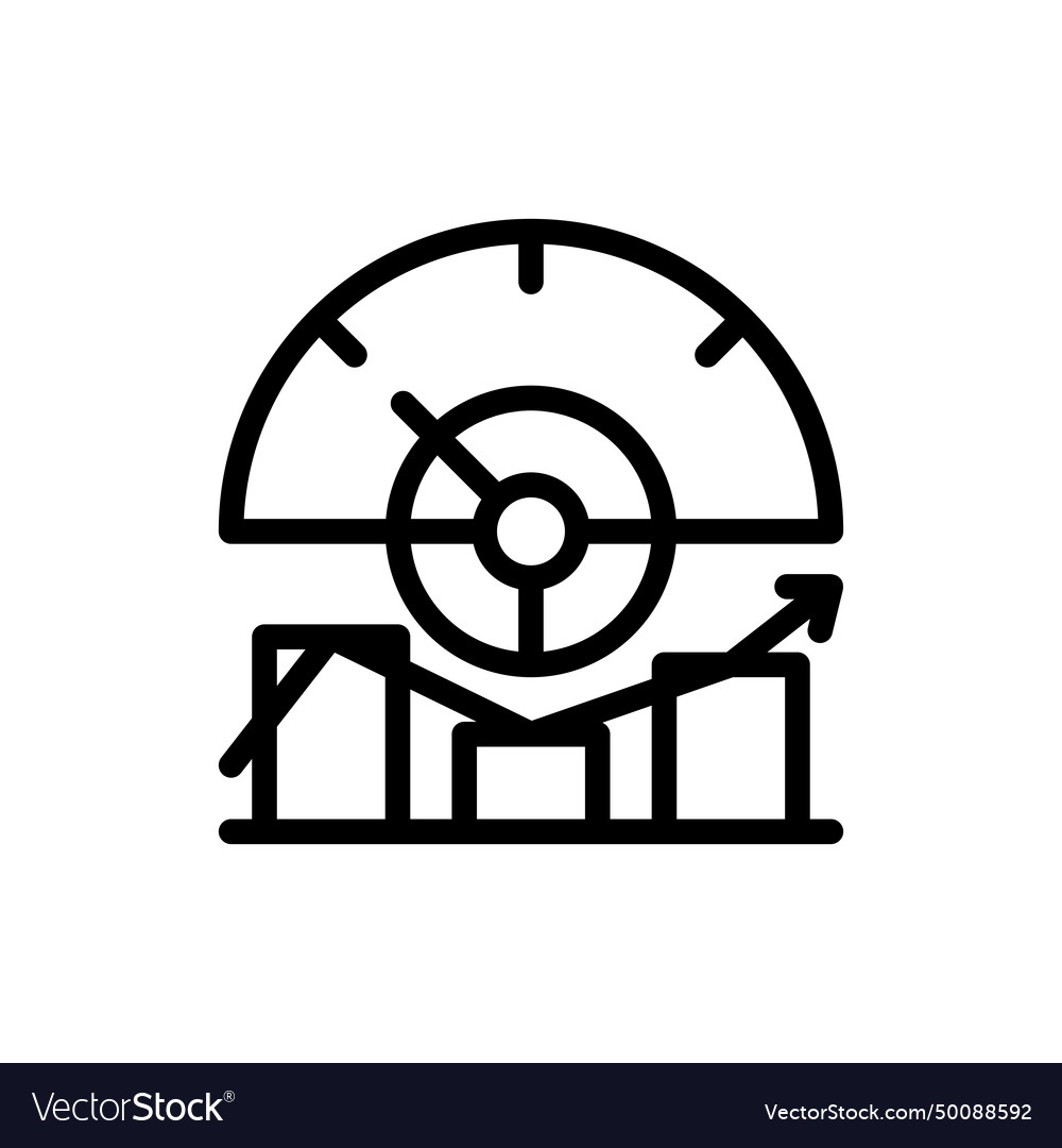 Quantity key performance indicator icon Vector Image Quantity key performance indicator icon
