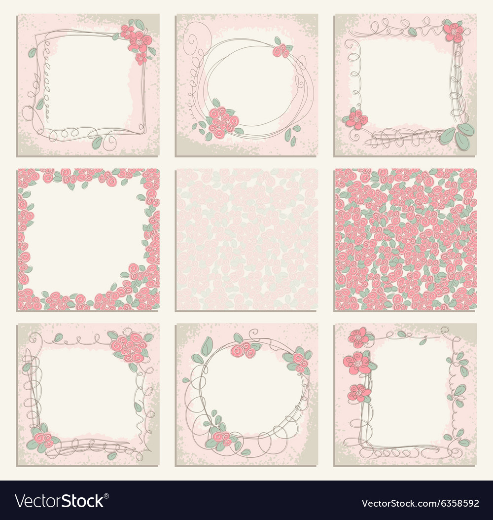 Set 9 creative floral universal background