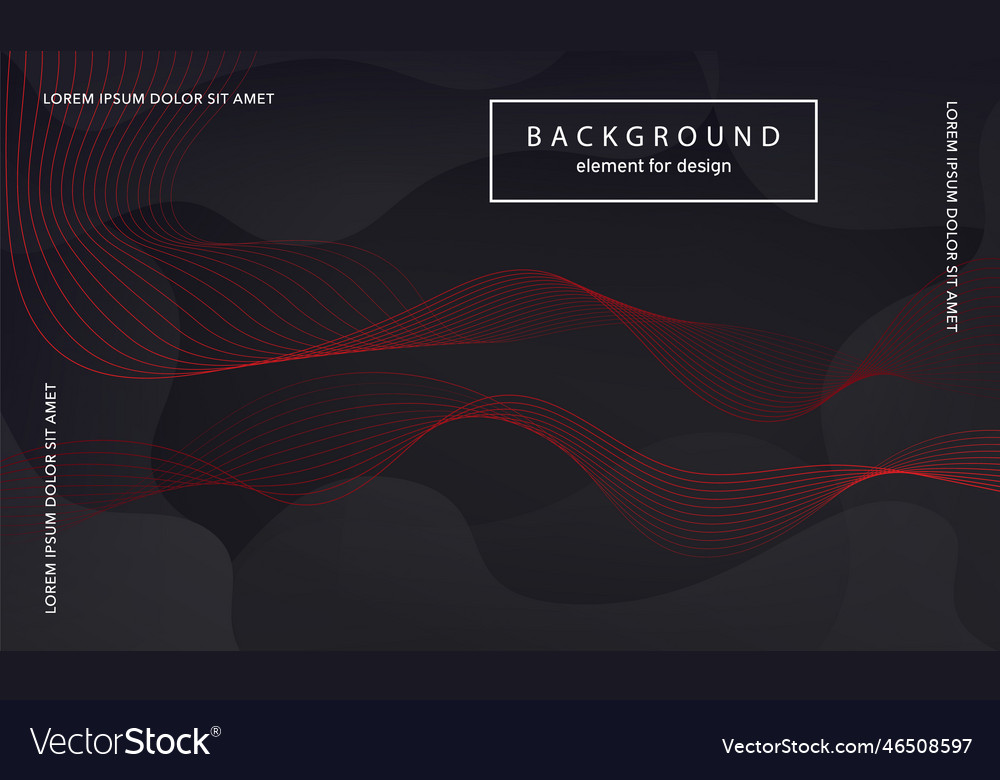 Abstract background wave element for design vector image Abstract background wave element for design