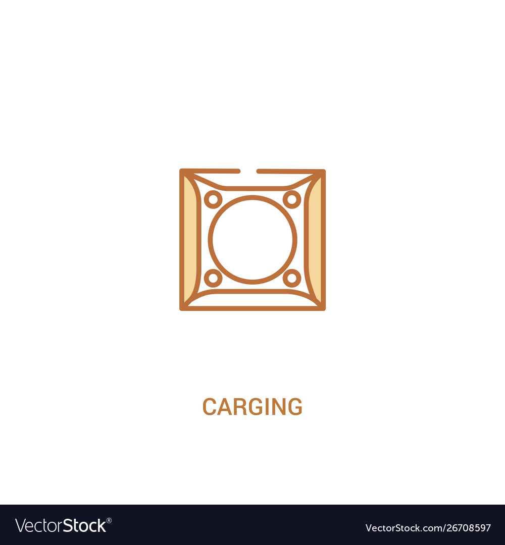 Caring Konzept 2 farbige Icon einfache Linie