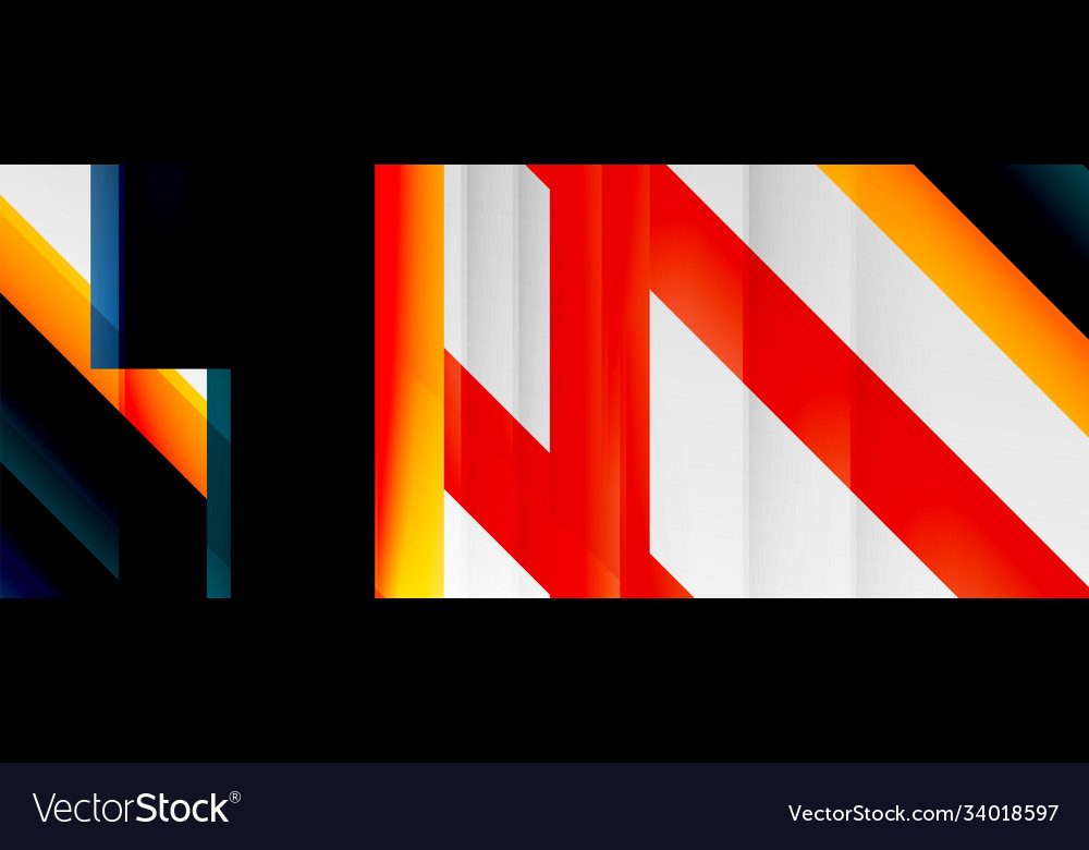 Geometric abstract backgrounds with shadow lines Vector Image Geometric abstract backgrounds with shadow lines
