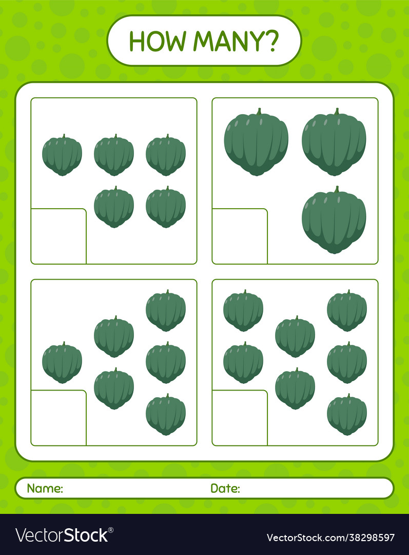 How many counting game with acorn squash