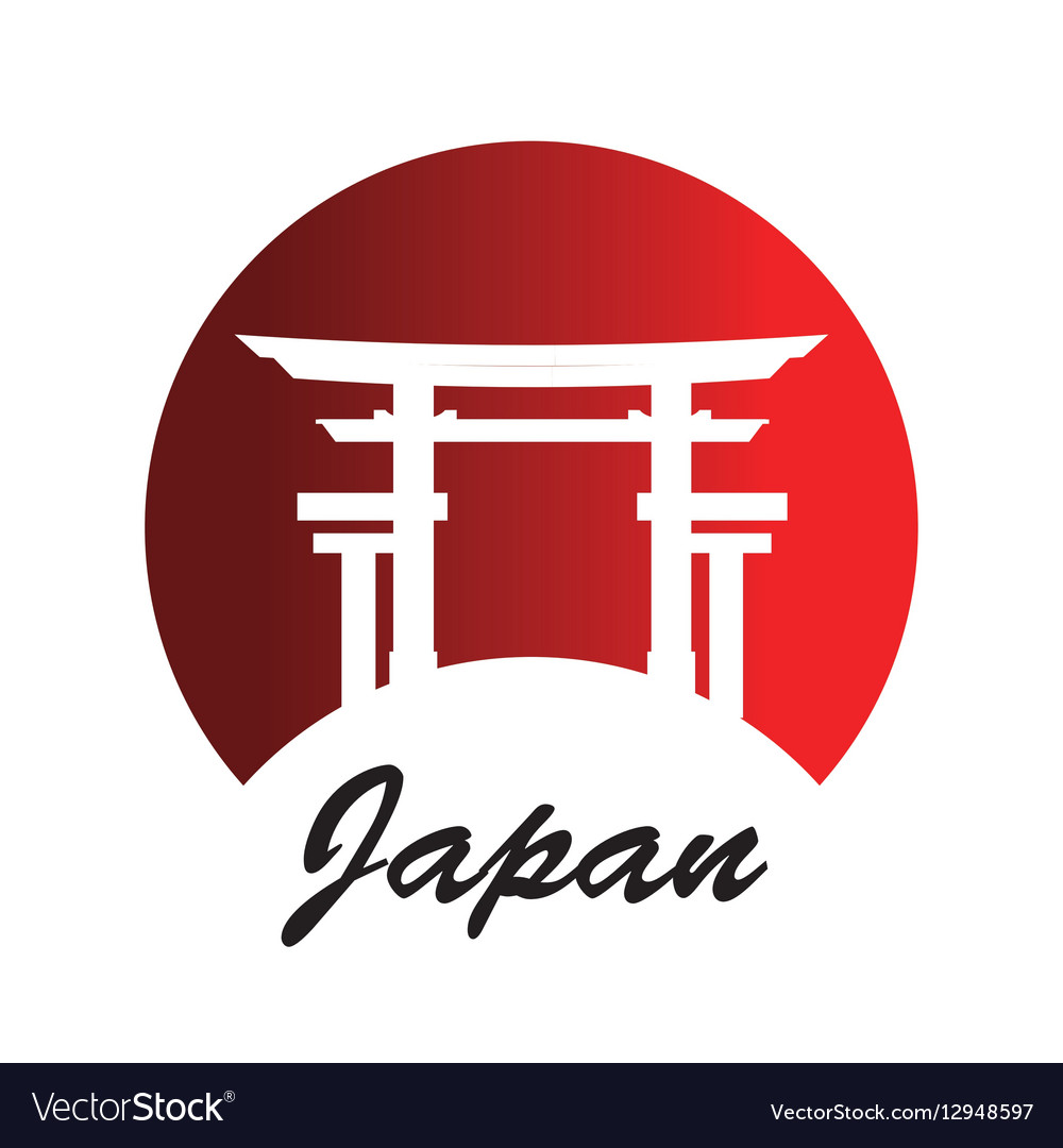 Japanese culture architecture icon Royalty Free Vector Image