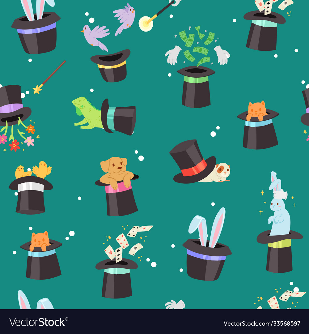 Magic seamless pattern vector image Magic seamless pattern