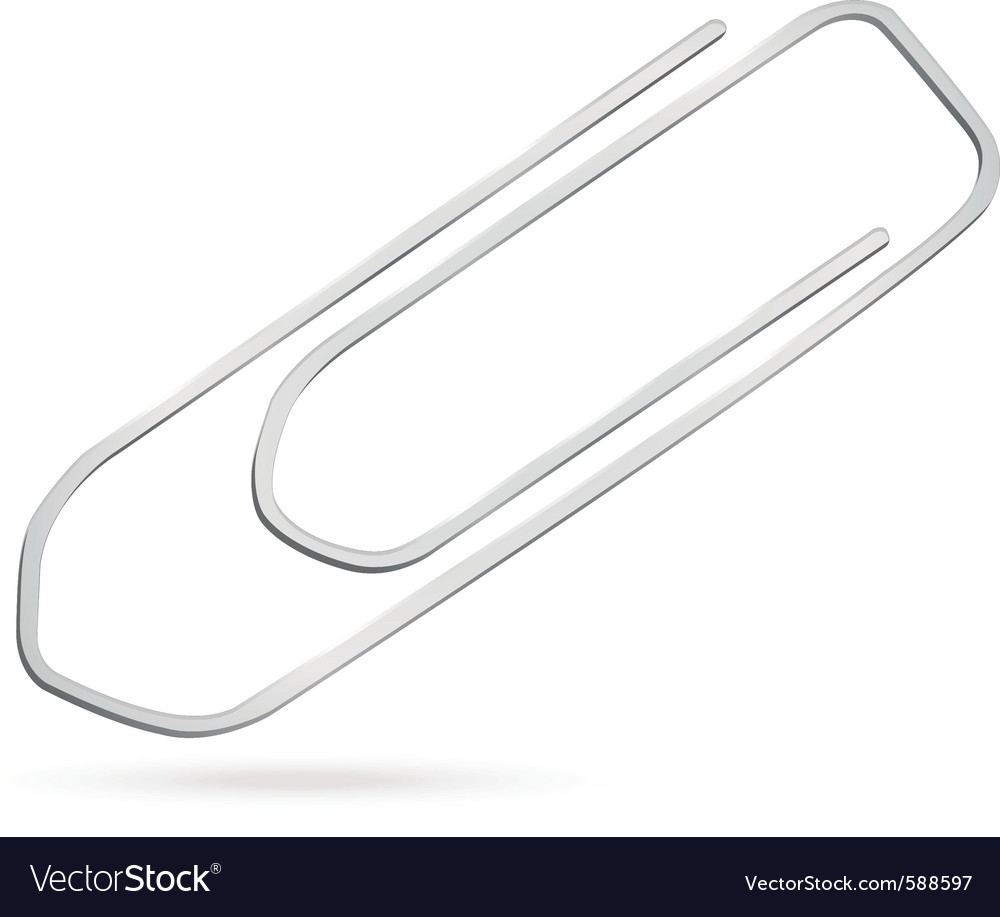 Paperclip Royalty Free Vector Image - VectorStock