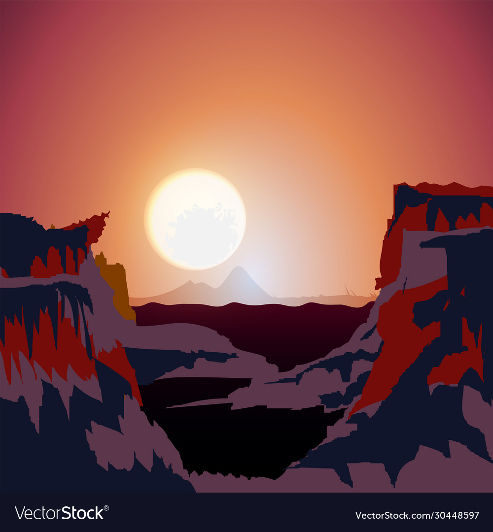 Lila Berg Sonnenuntergang Landschaft