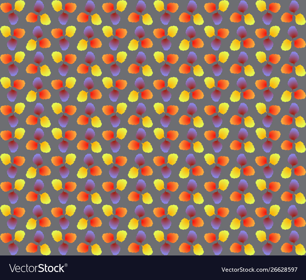 Seamless pattern with colorful gradient autumn