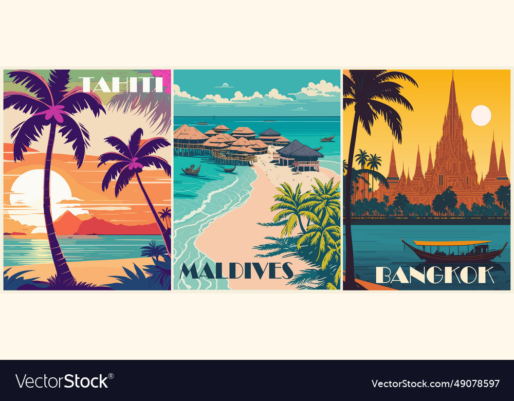 Tropical Destination Posters