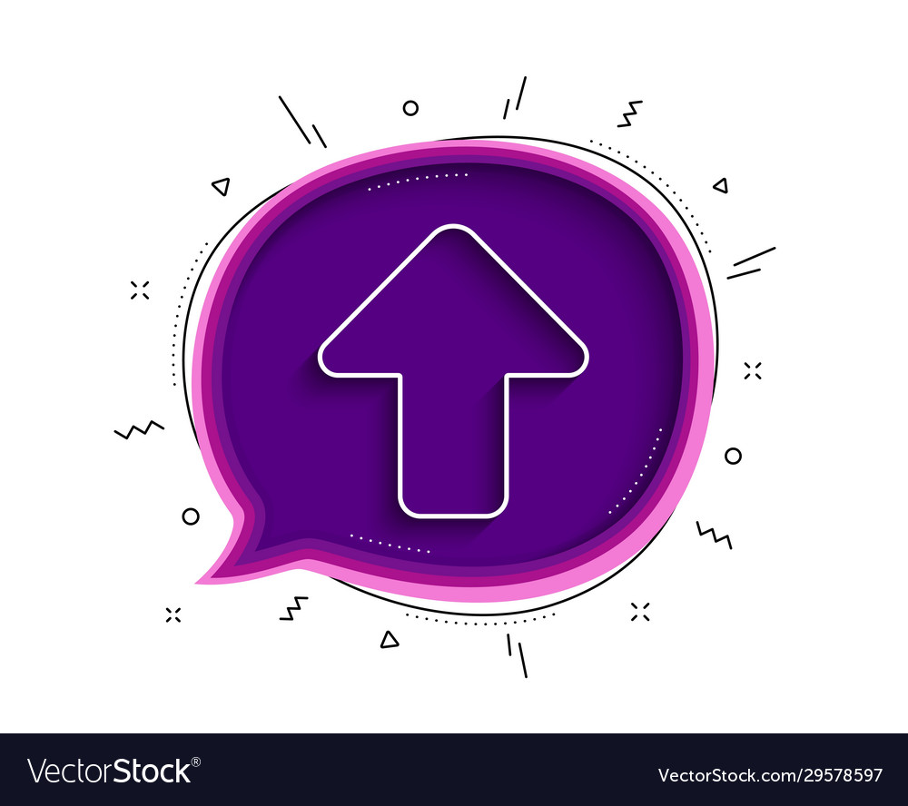 Upload arrow line icon direction arrowhead