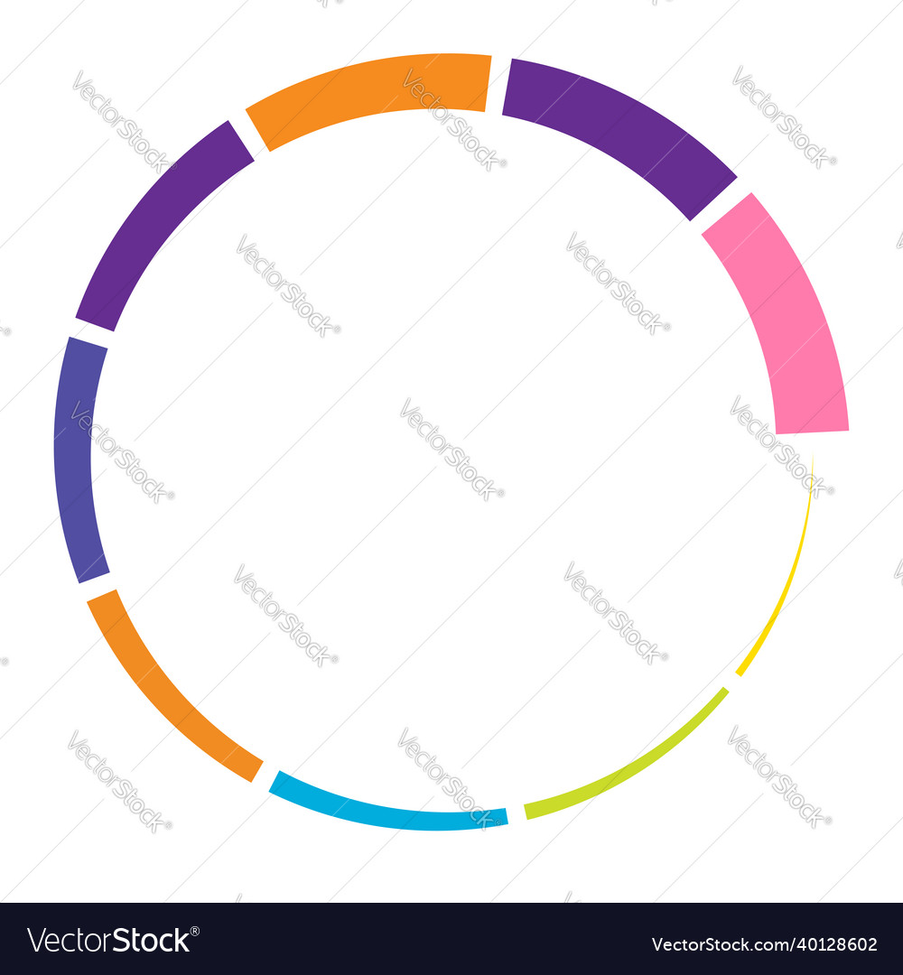 9 Teilschnitt segmentierte Kreis abstrakt gestrichelt vector image 9 Teilschnitt segmentierte Kreis abstrakt gestrichelt