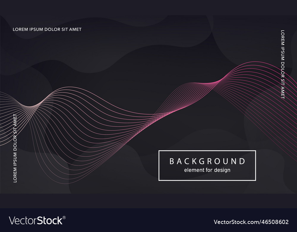 Abstract background wave element for design vector image Abstract background wave element for design