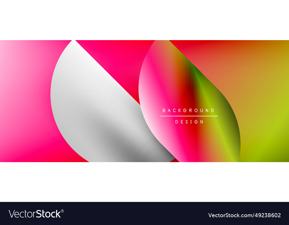 Bright color circle and round element minimal vector image Bright color circle and round element minimal