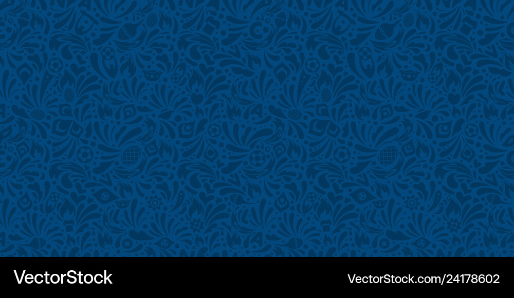 Colorful abstract blue seamless pattern Royalty Free Vector