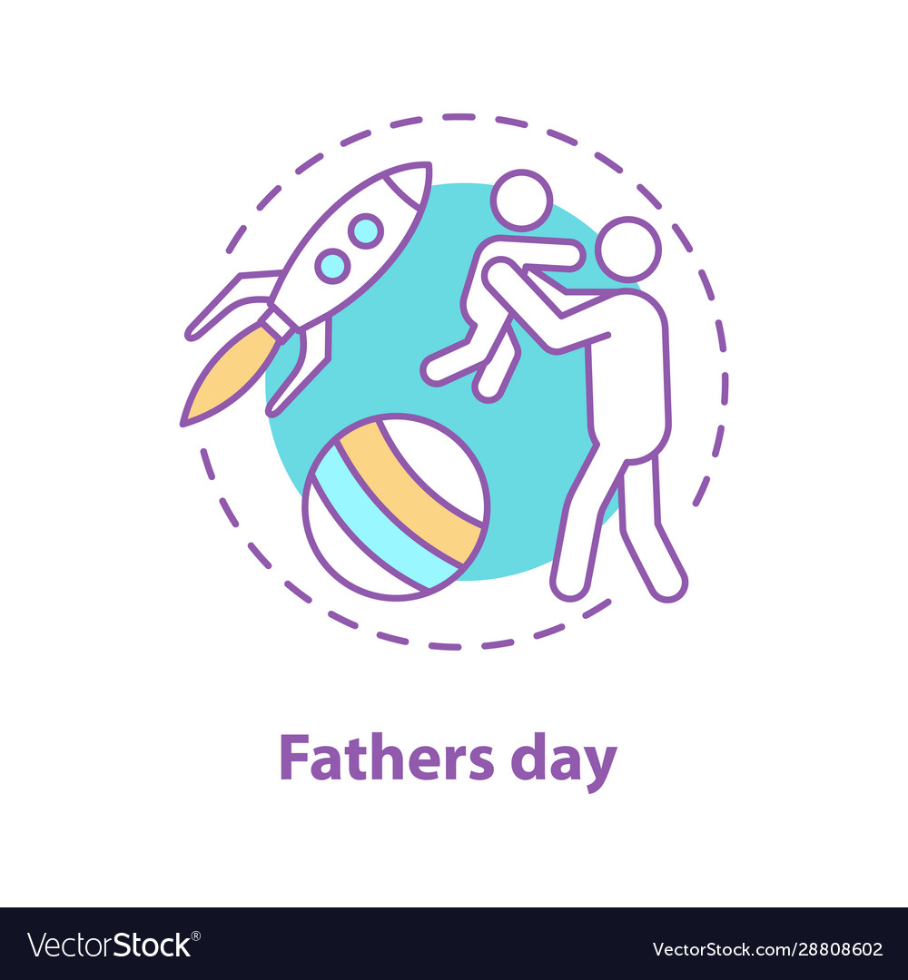 Fatherhood concept icon