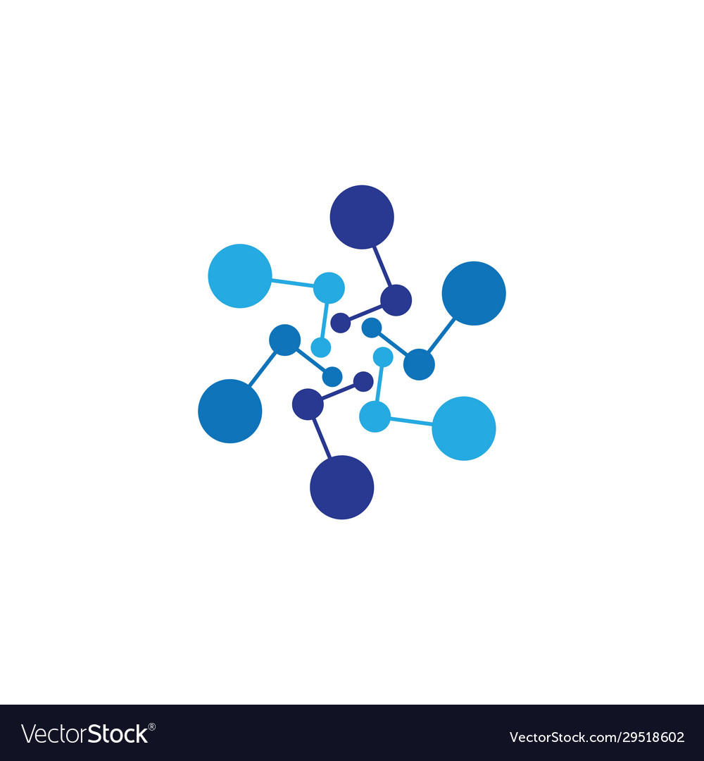 Molecule logo icon Royalty Free Vector Image - VectorStock