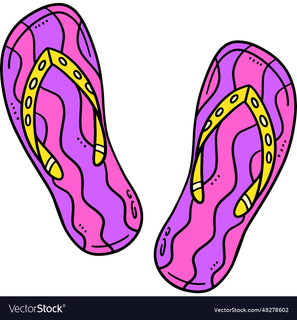 Slipper cartoon colored clipart