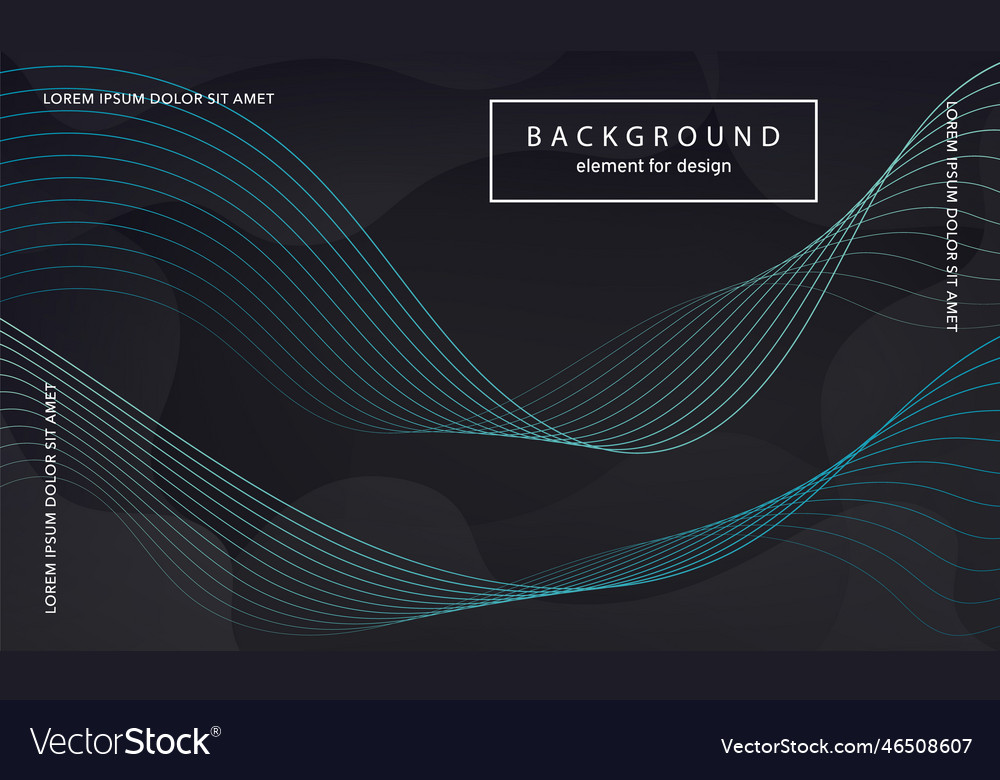 Abstract background wave element for design Vector Image Abstract background wave element for design