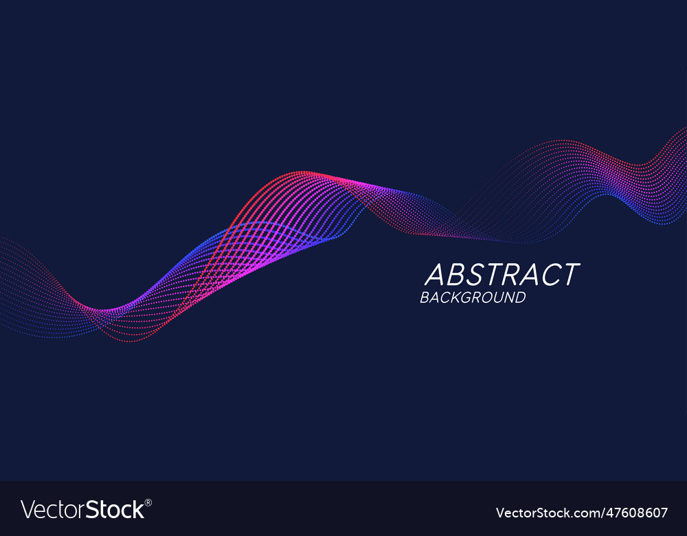 Abstract background with dynamic waves Royalty Free Vector