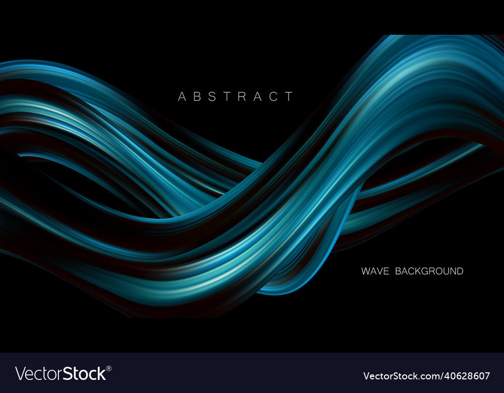 Abstract Fluid Color Wave Background