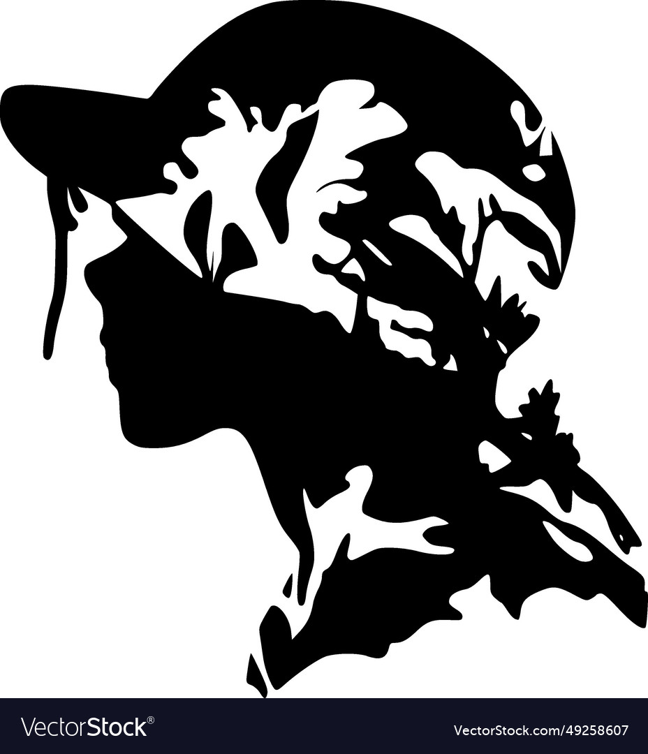 Camo - black and white isolated icon Royalty Free Vector