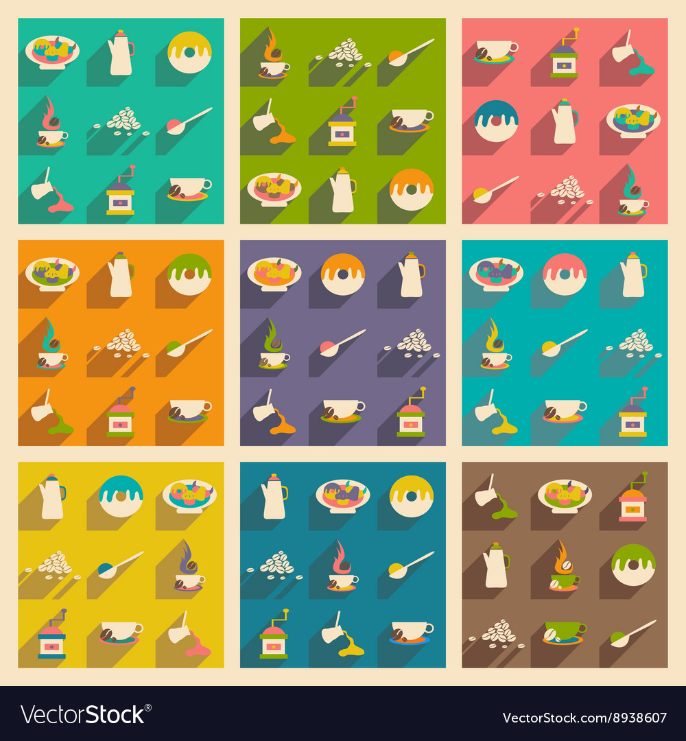 Flat with shadow concept and mobile application