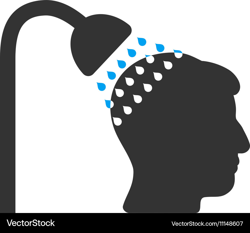 Head shower flat icon Royalty Free Vector Image