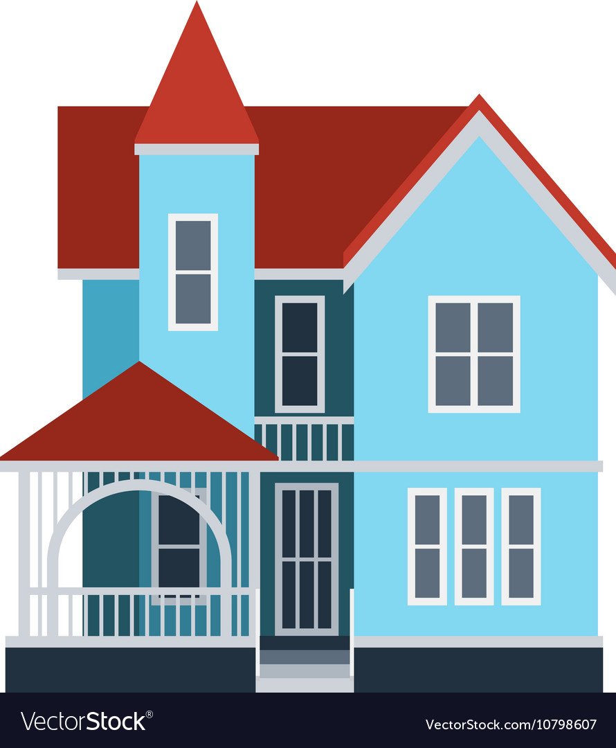 House front view Royalty Free Vector Image - VectorStock