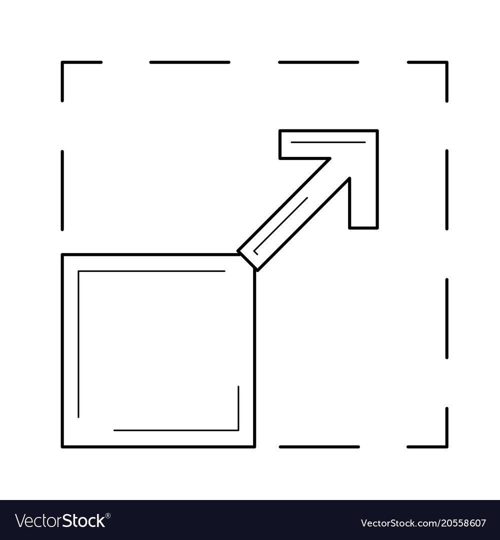 Scalable line icon