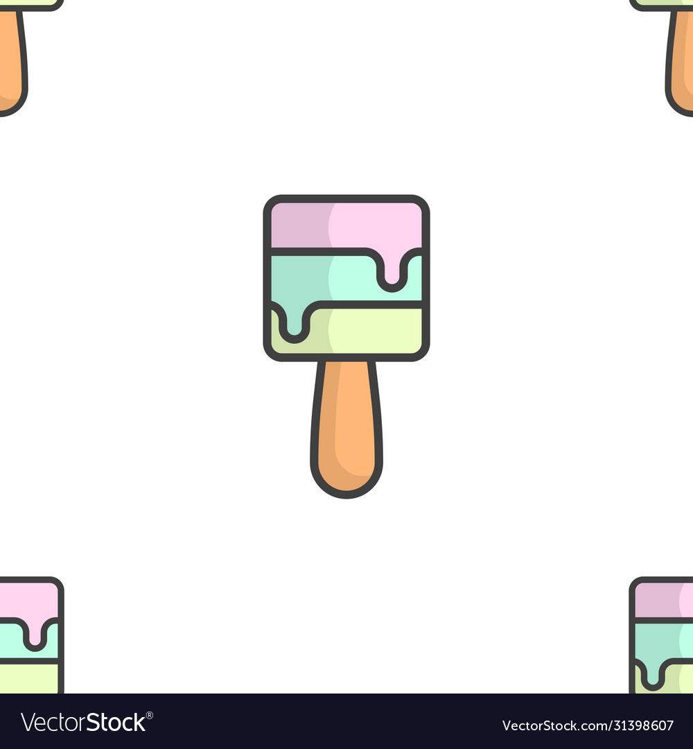 Seamless pattern with ice cream in form Vector Image Seamless pattern with ice cream in form