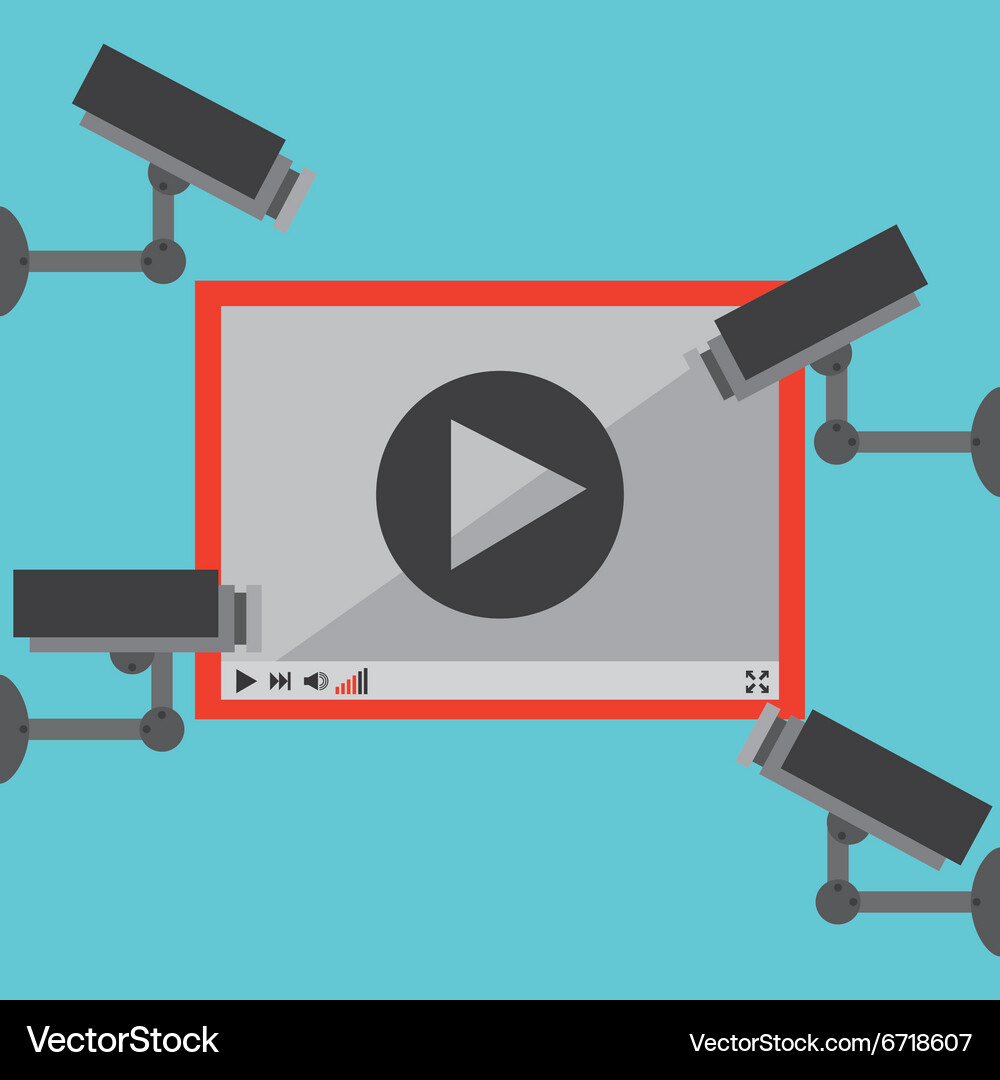 Security system design Royalty Free Vector Image