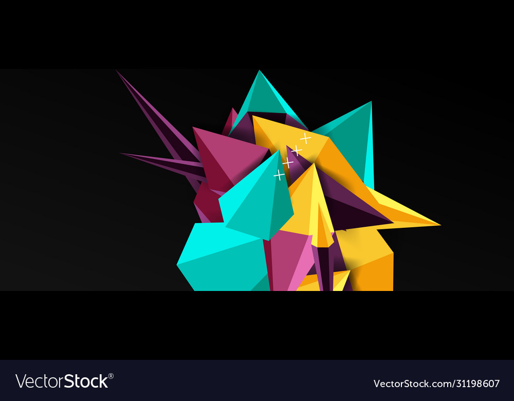 Trendy simple triangle abstract background Vector Image Trendy simple triangle abstract background