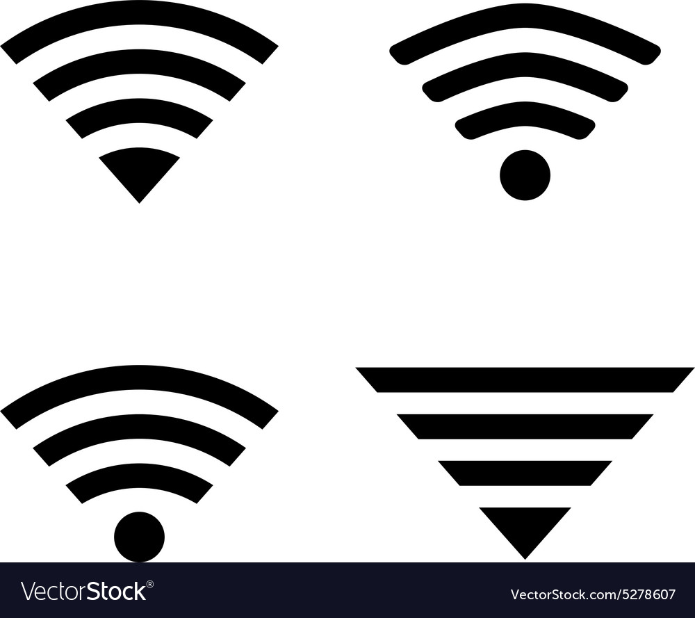 Wireless symbols Royalty Free Vector Image - VectorStock