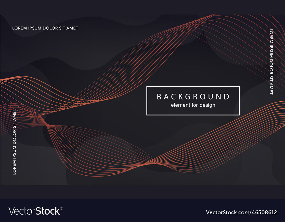 Abstract background wave element for design Vector Image Abstract background wave element for design